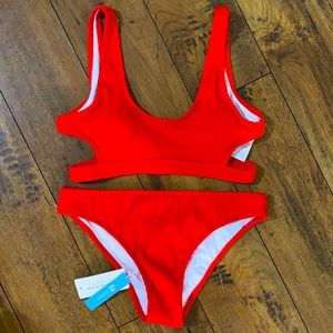 Clearout 🎉 Cupshe Cute Red Bikini NWT Medium 2 Piece Swimsuit